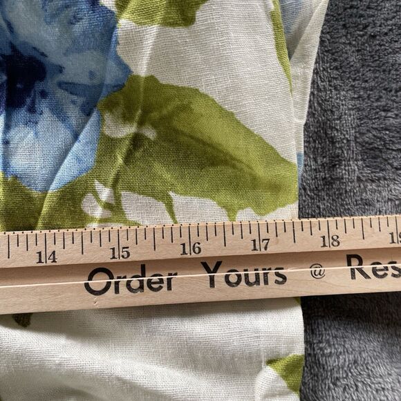 Clues Collection VTG Maxi Wrap Dress Womens 12 Floral Cottagecore Linen Prairie - Picture 7 of 8